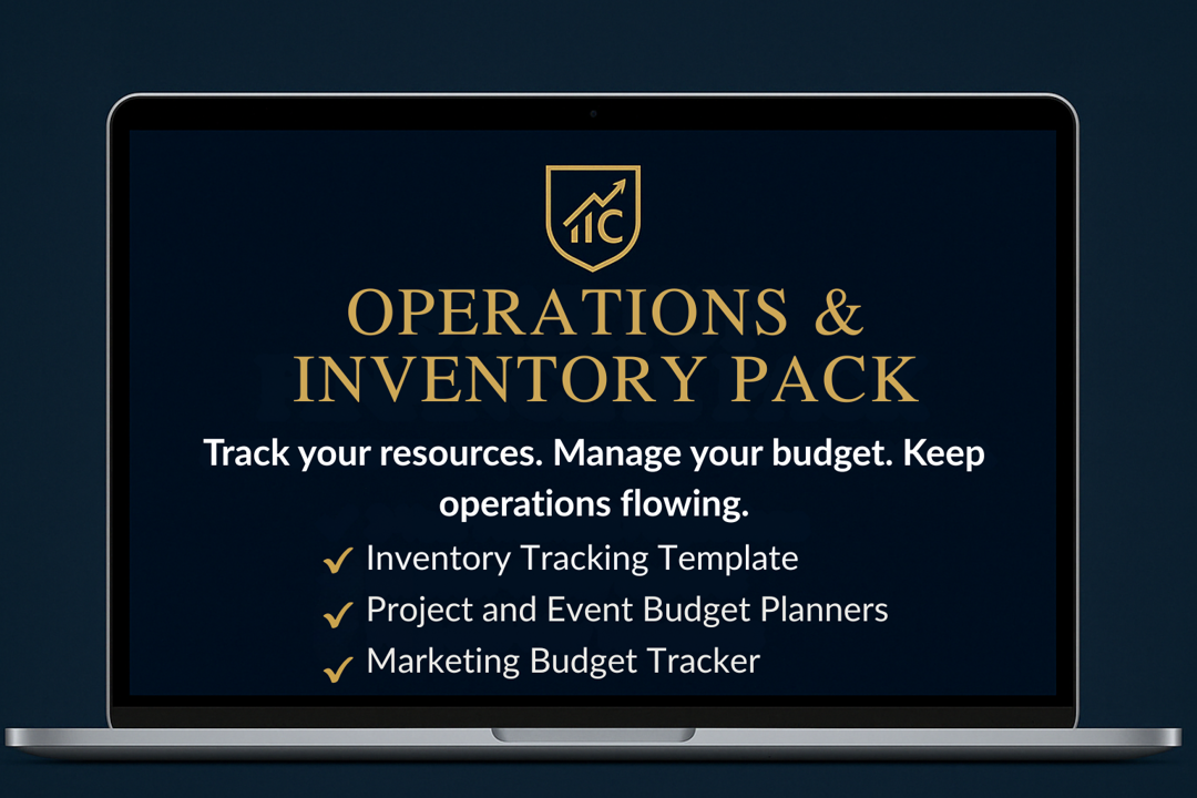 Operations & Inventory Pack – Track business inventory, resources, and purchasing data