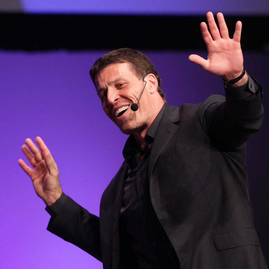 Motivational speaker Tony Robbins, shown in California in 2010