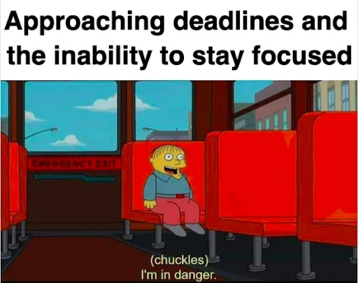 work not finished, anxiety at peak