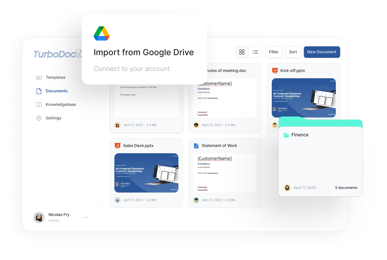 TurboDoxcx Templates made Easy.