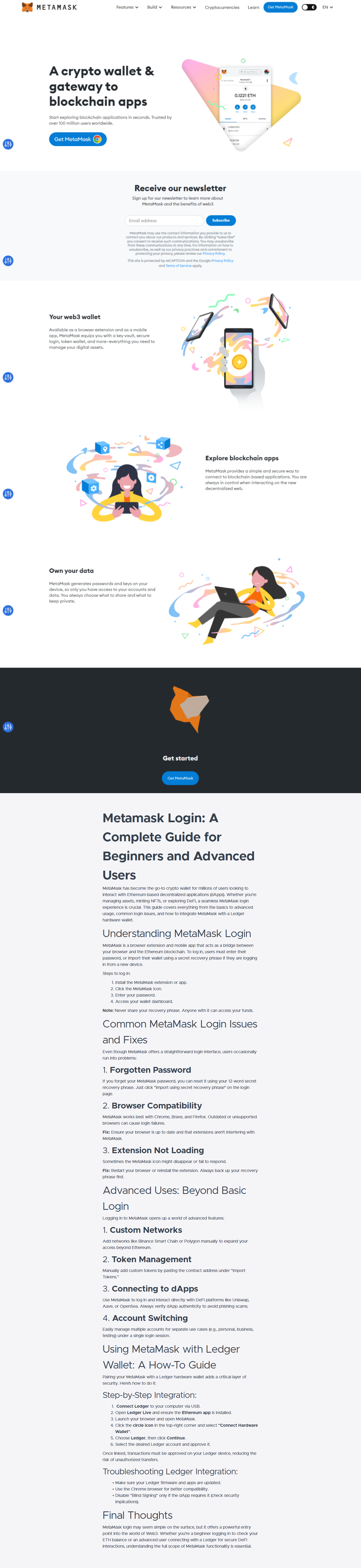 Metamask login image