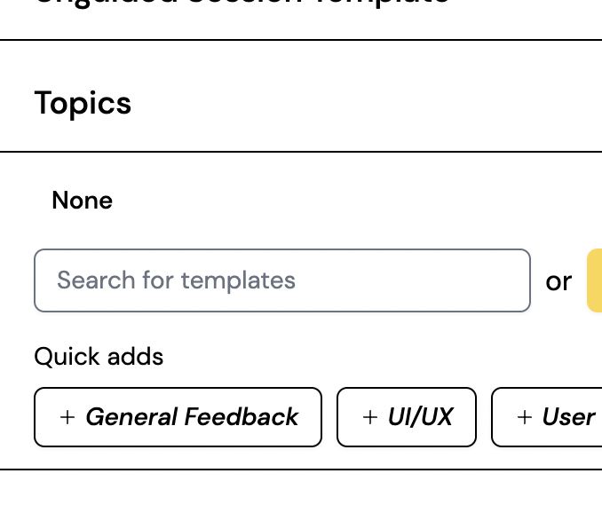 feedback topics