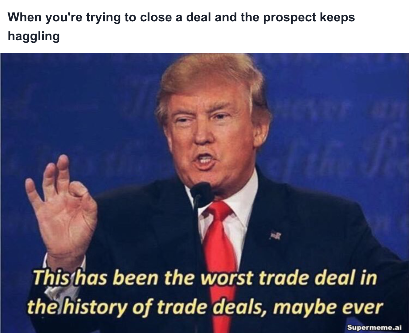 sales meme on closing a deal