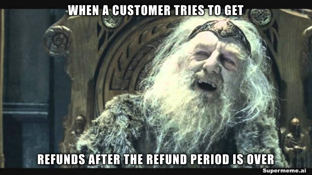 customer service team struggling meme