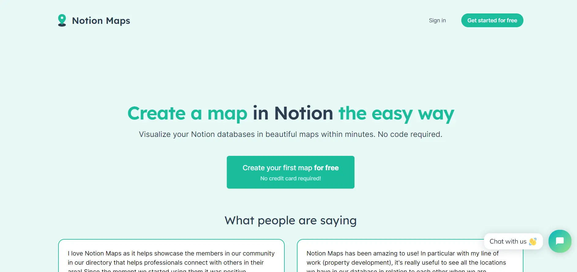 Notion Maps