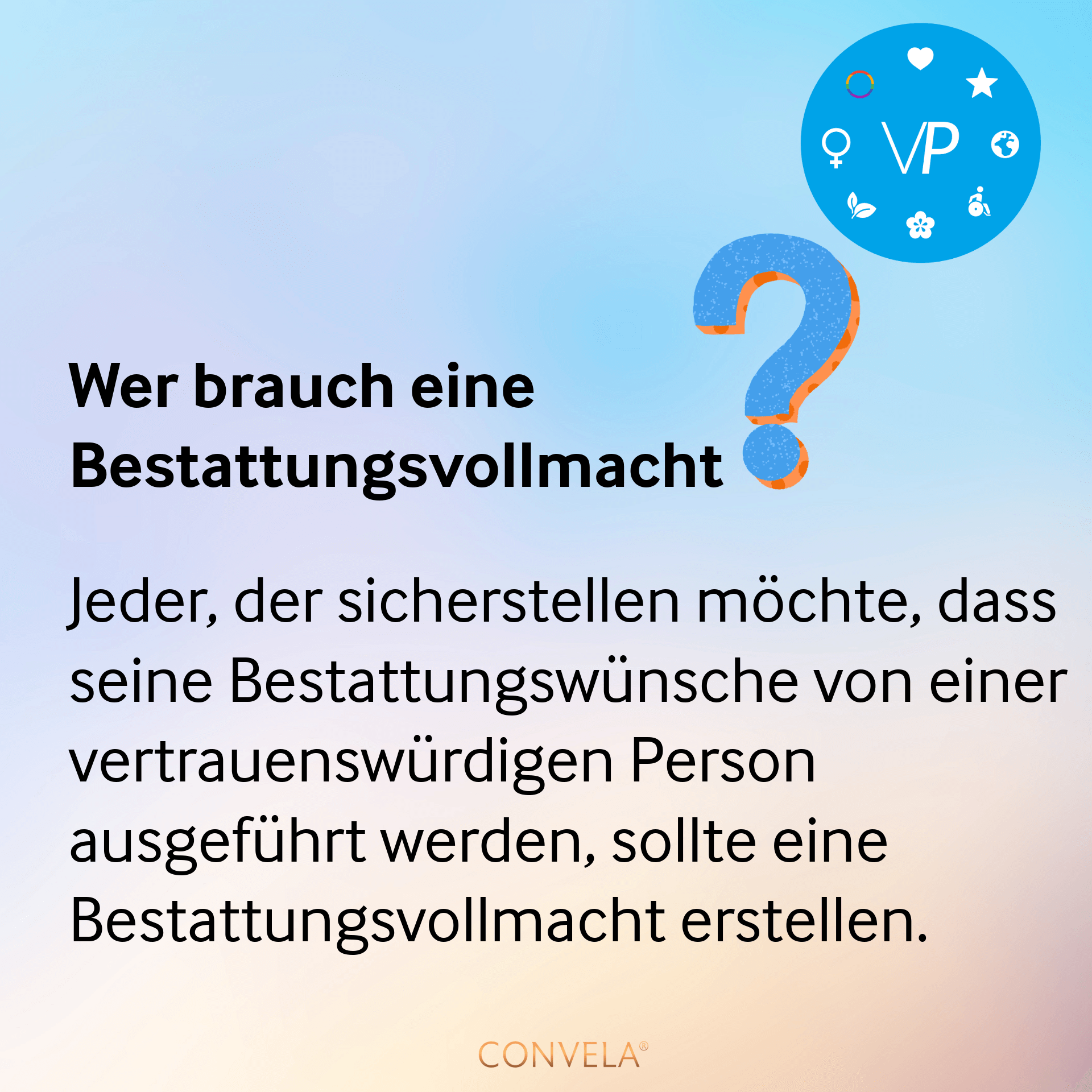 Infografic Wer braucht eine Bestattungsvollmacht?