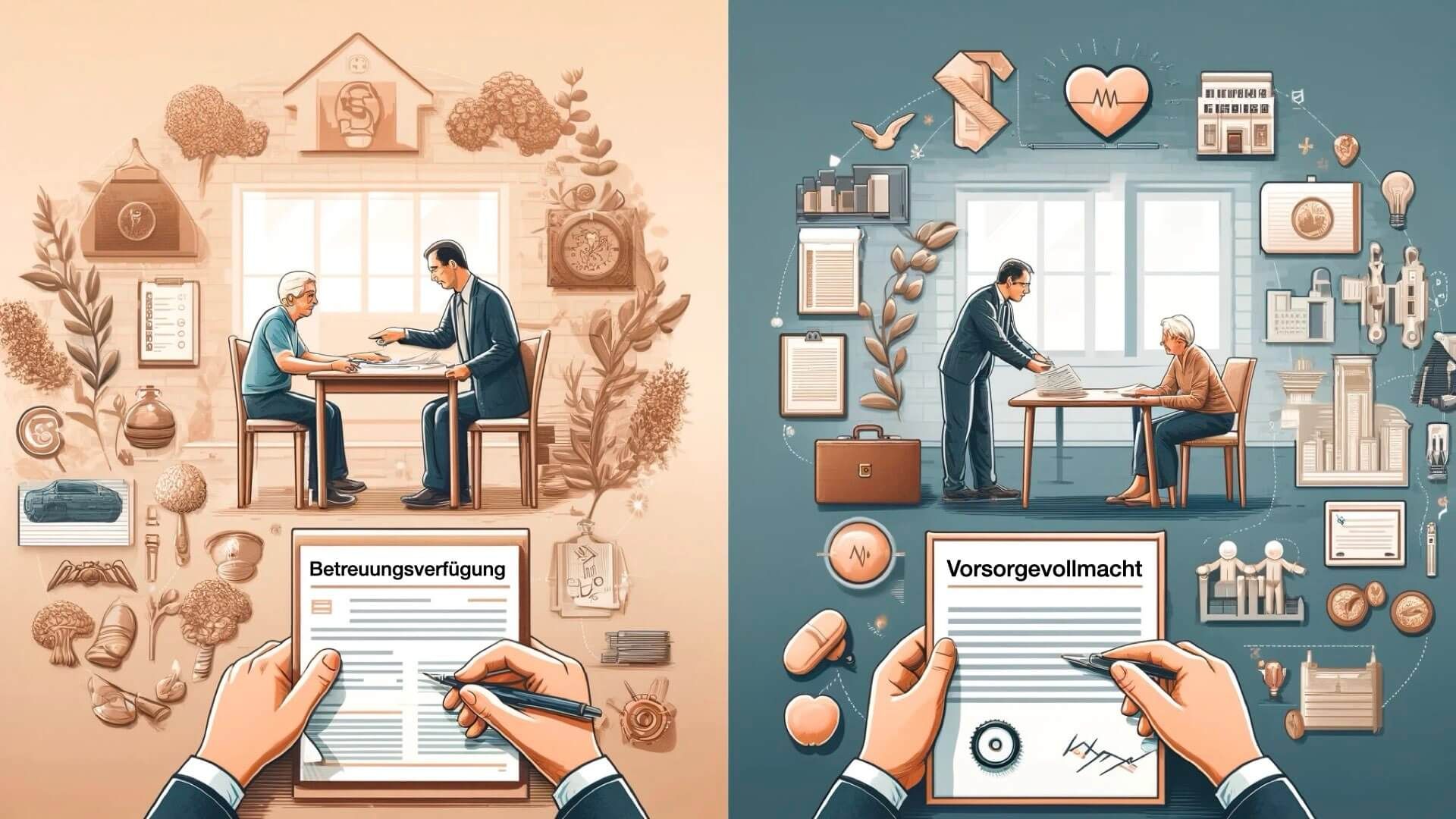 Titelbild Vorsorgevollmacht und Betreuungsverfügung