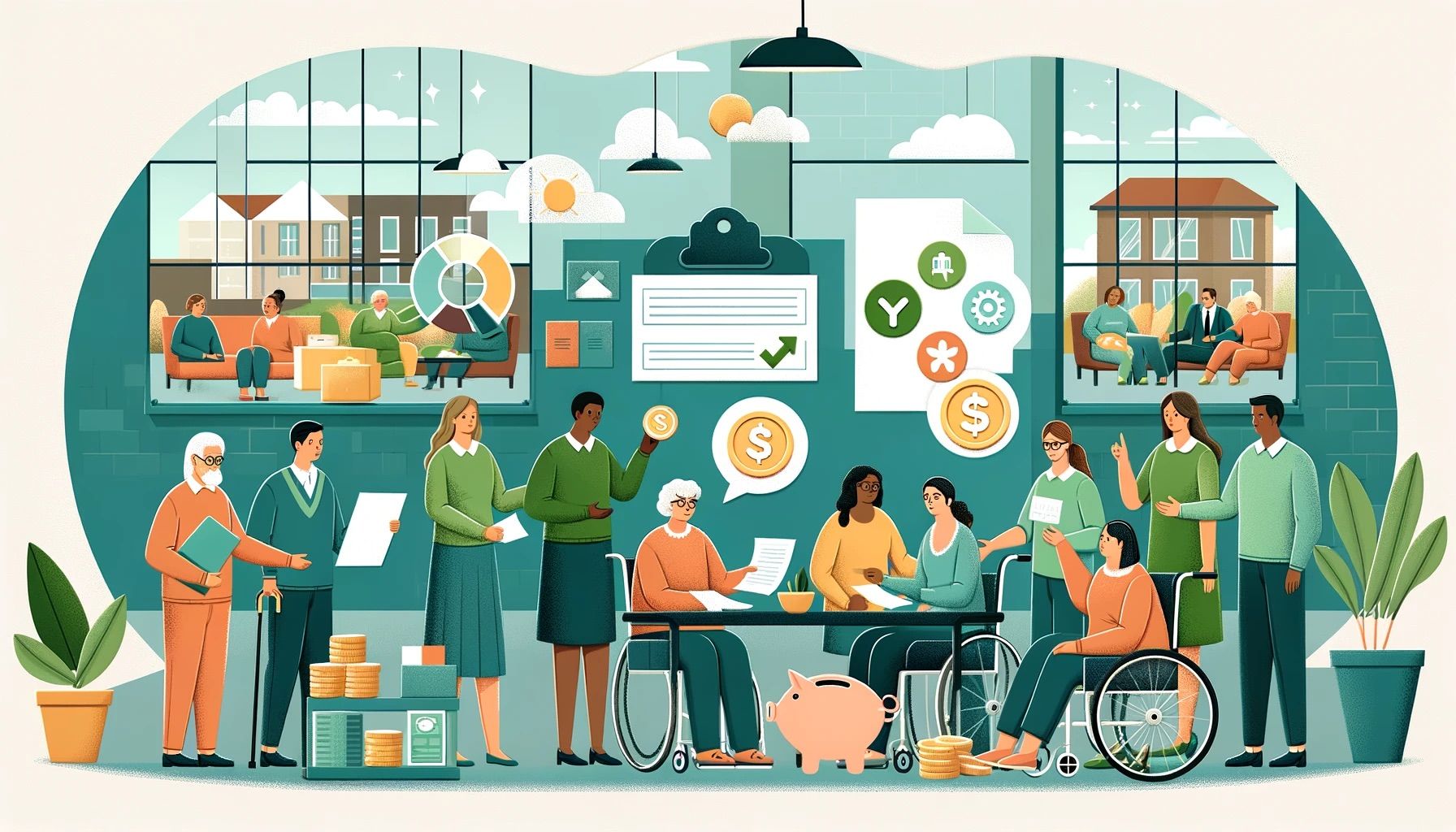 Illustration Kostenbeteiligung und finanzielle Aspekte