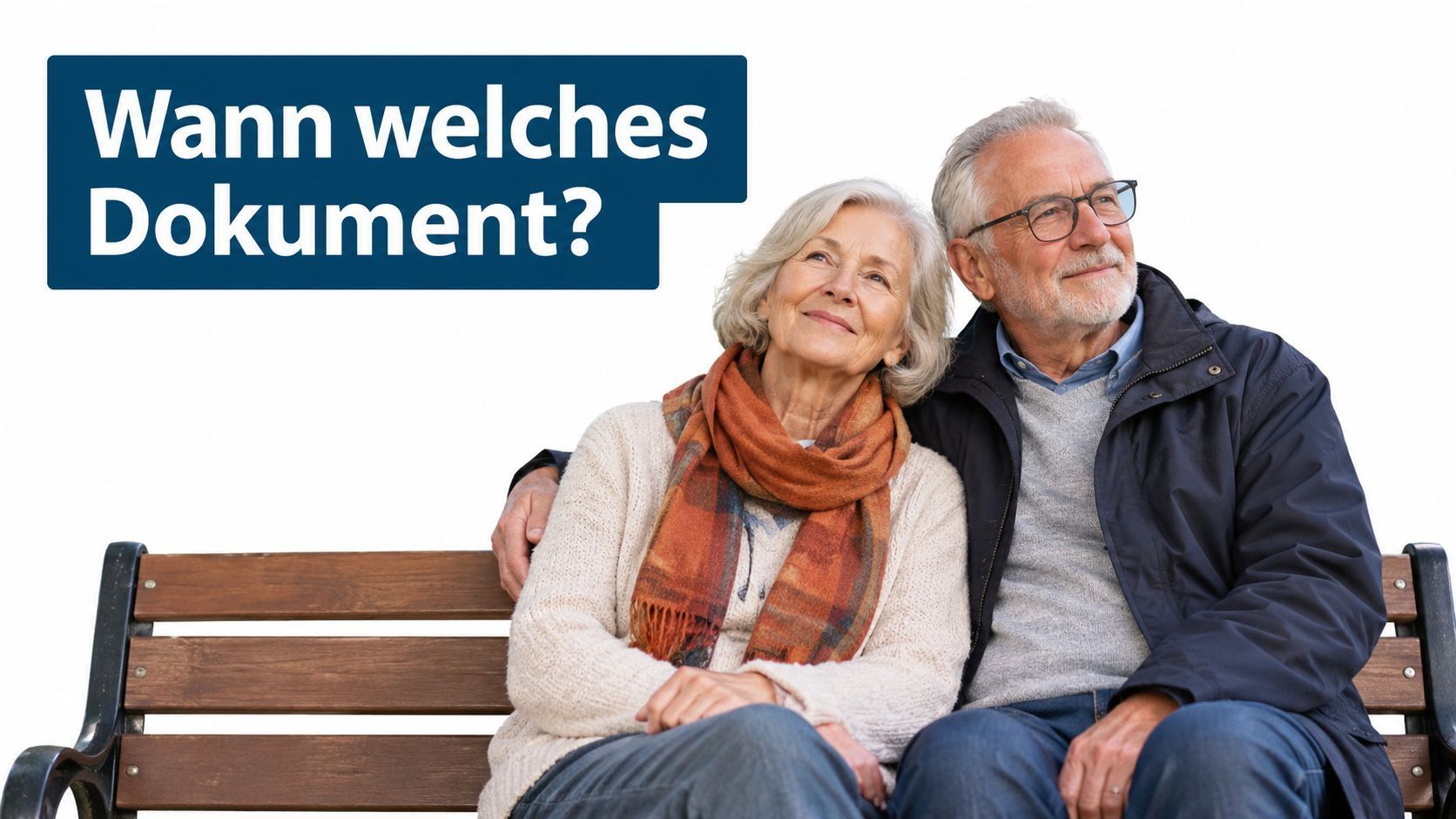 Ehepaar auf einer Bank