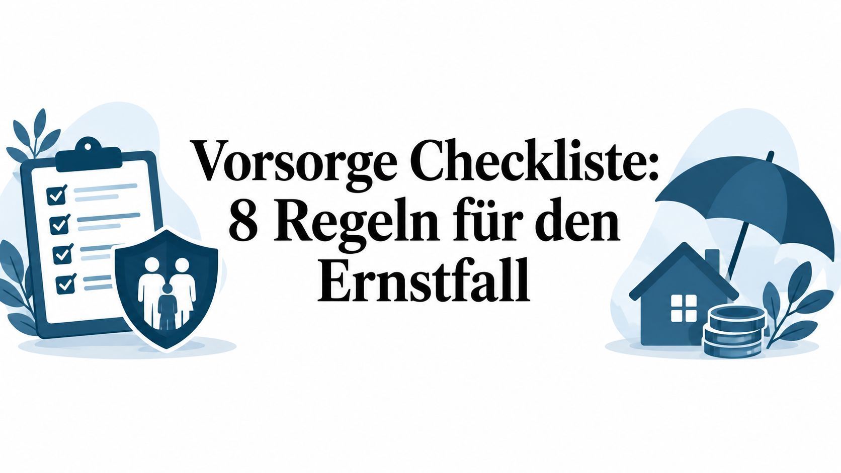 Titelbild: Vorsorge Checkliste: 8 Regeln für den Ernstfall