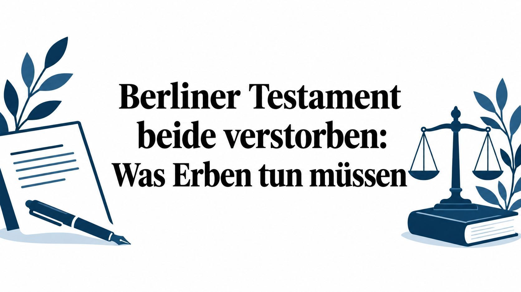 Titelbild: Berliner Testament beide verstorben.