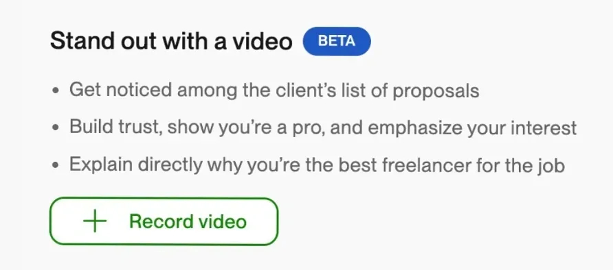 Videos for Upwork Proposals