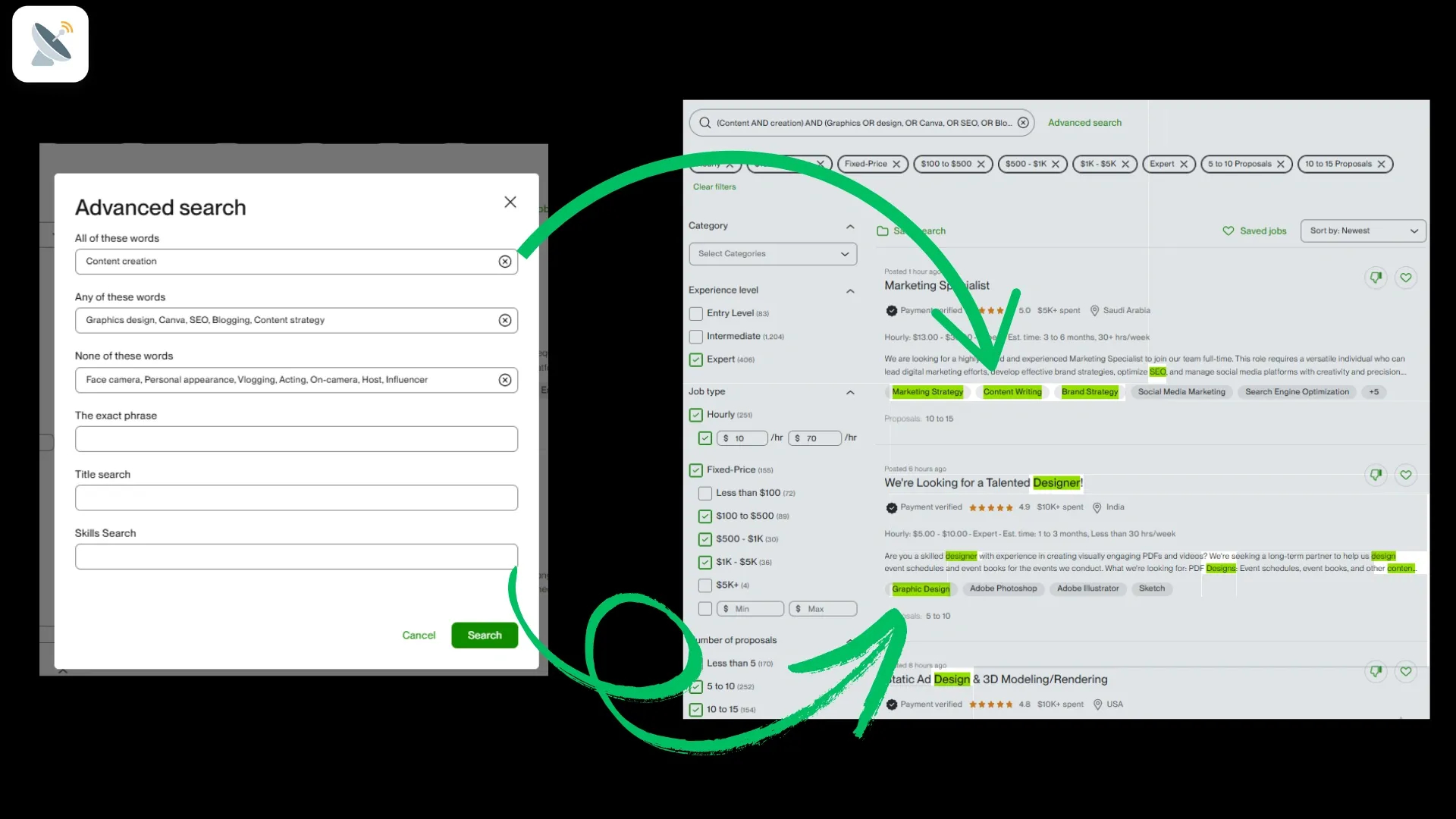 Leverage Advanced Search