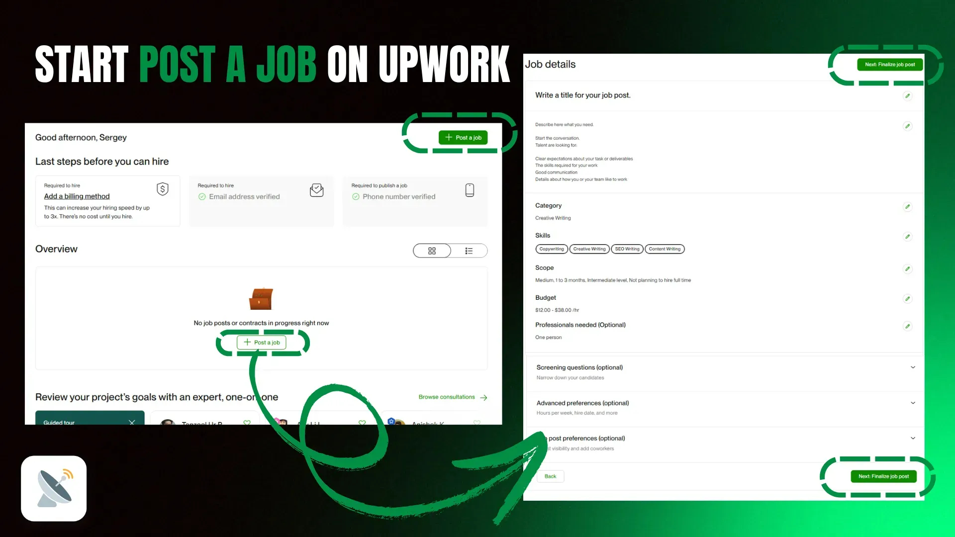 How to Post a Project on Upwork