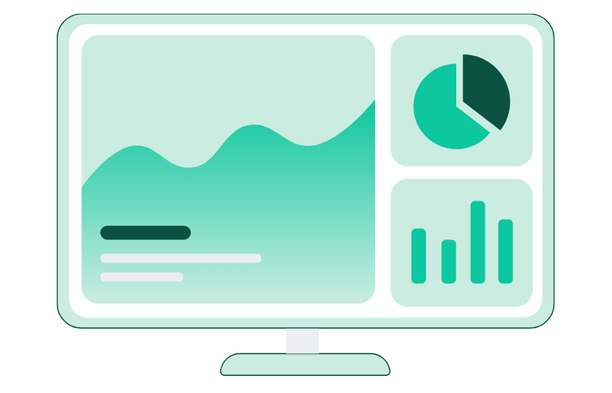 This image displays the ChargedUp dashboard, which provides a visual representation of data analytics. It features various graphs and charts that depict metrics such as power bank usage, performance statistics, and customer engagement. This tool helps venues and businesses track and optimise the effectiveness of their ChargedUp charging stations.