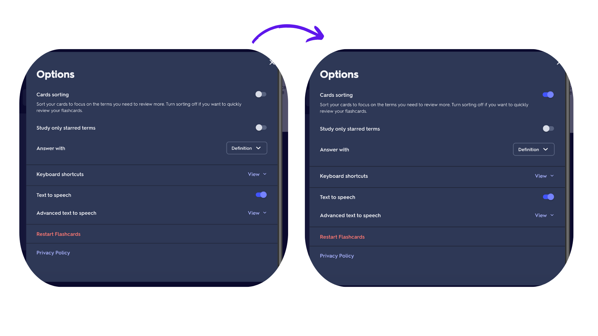 Quizlet Card Sorting - Spaced Repitition
