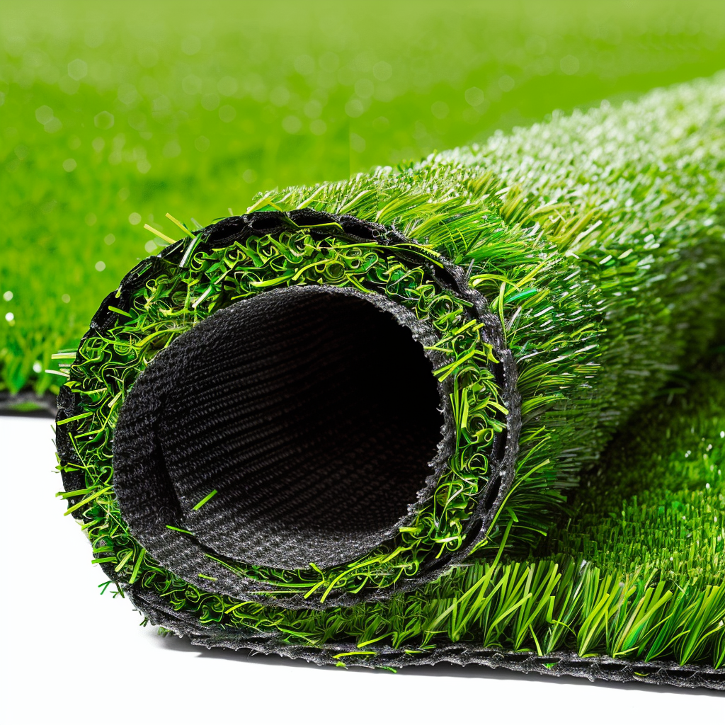 Rolled up artificial turf