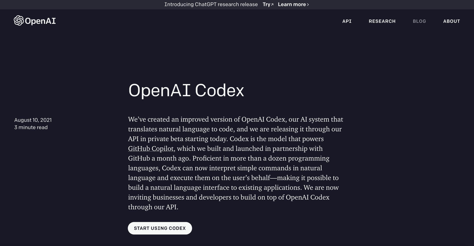Openai codex