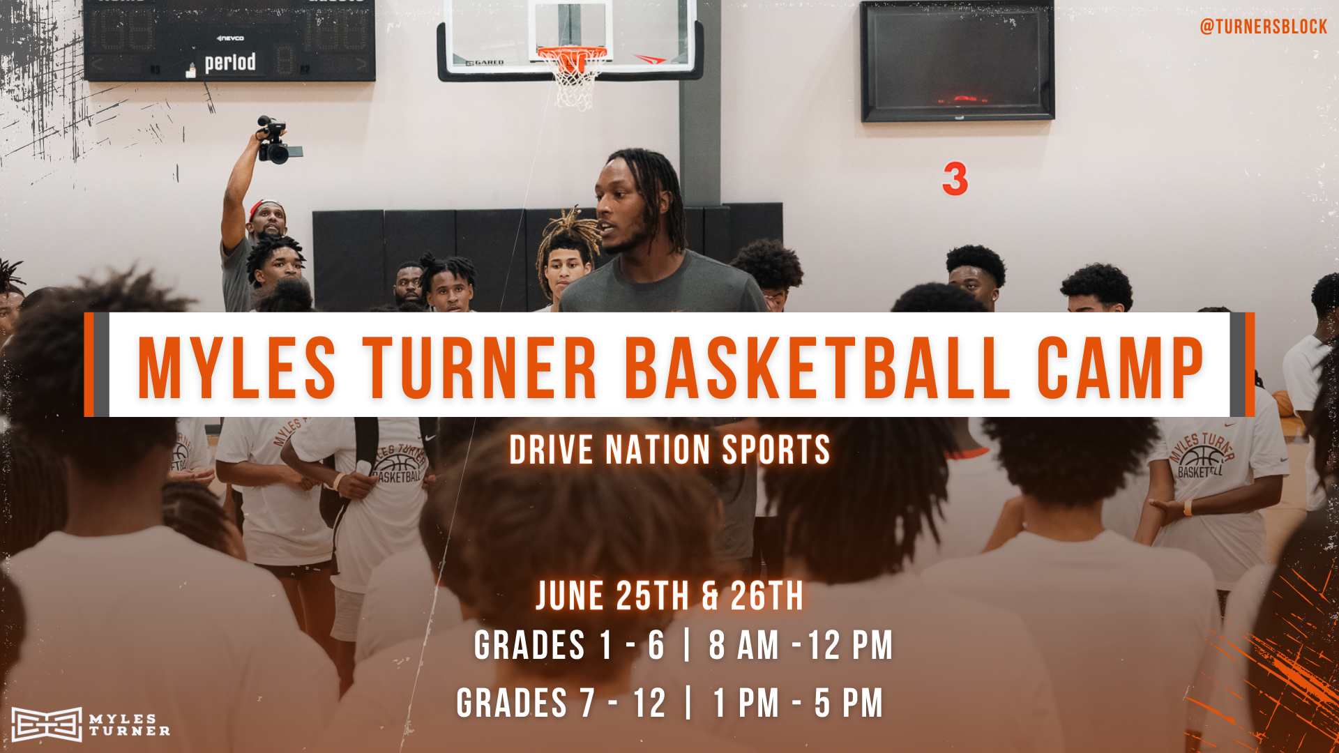2024 Myles Turner Basketball Camp Website Flyer
