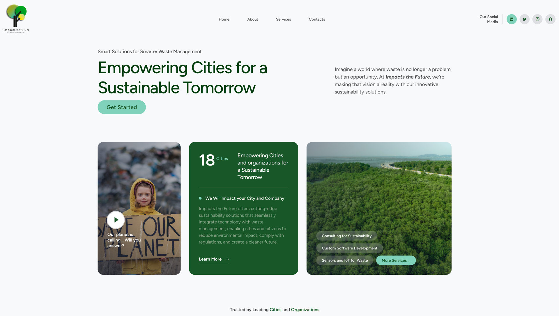 Impacts the Future's official webpage.