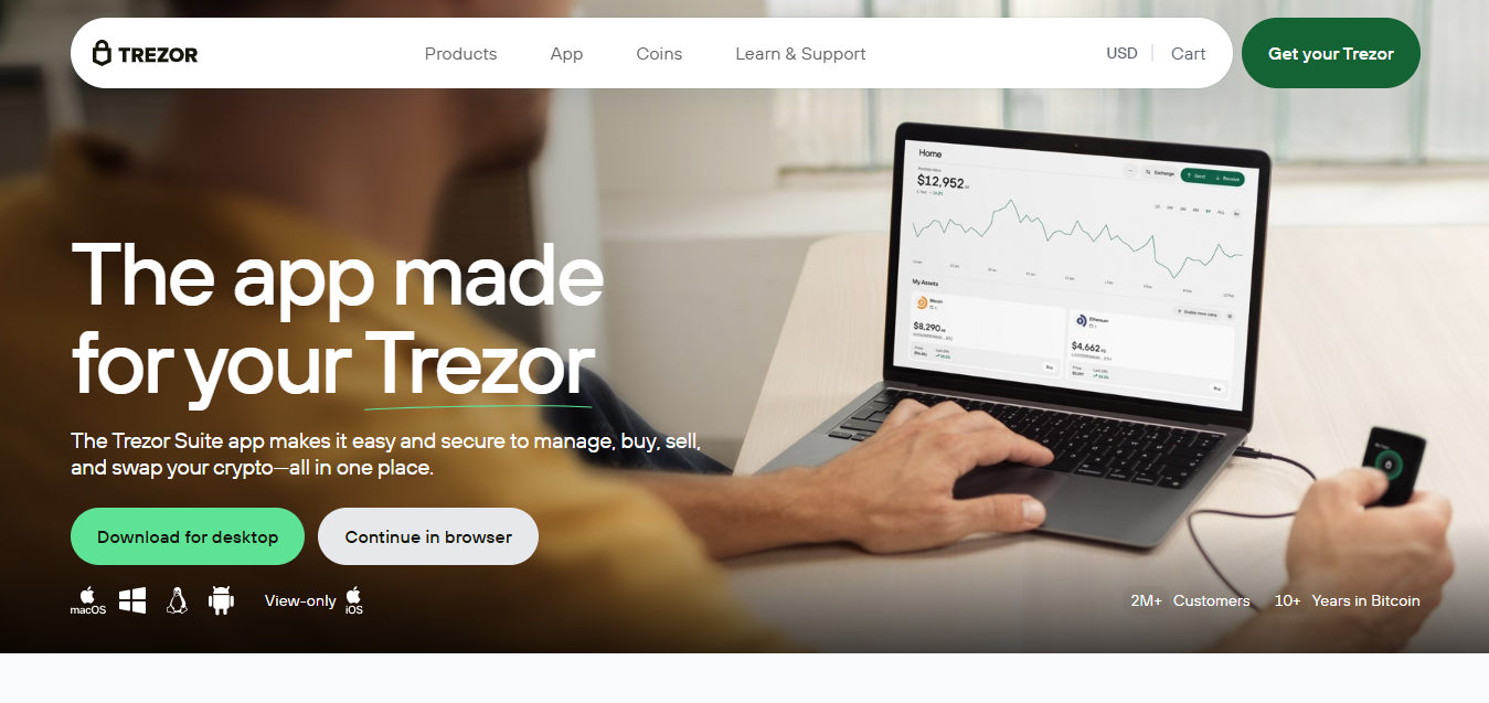 trezor suite