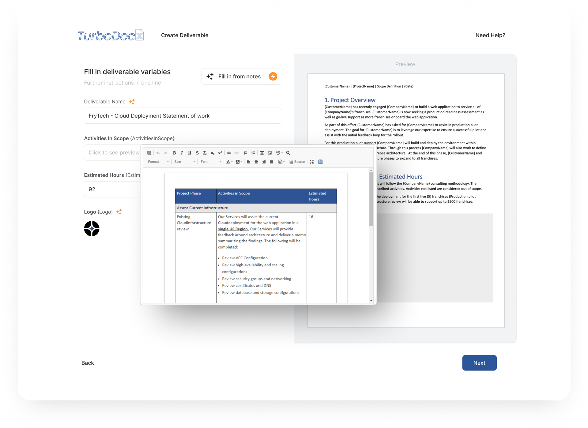 Document infrastructure for automators and developers