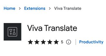 Extensión de Chrome para traducir