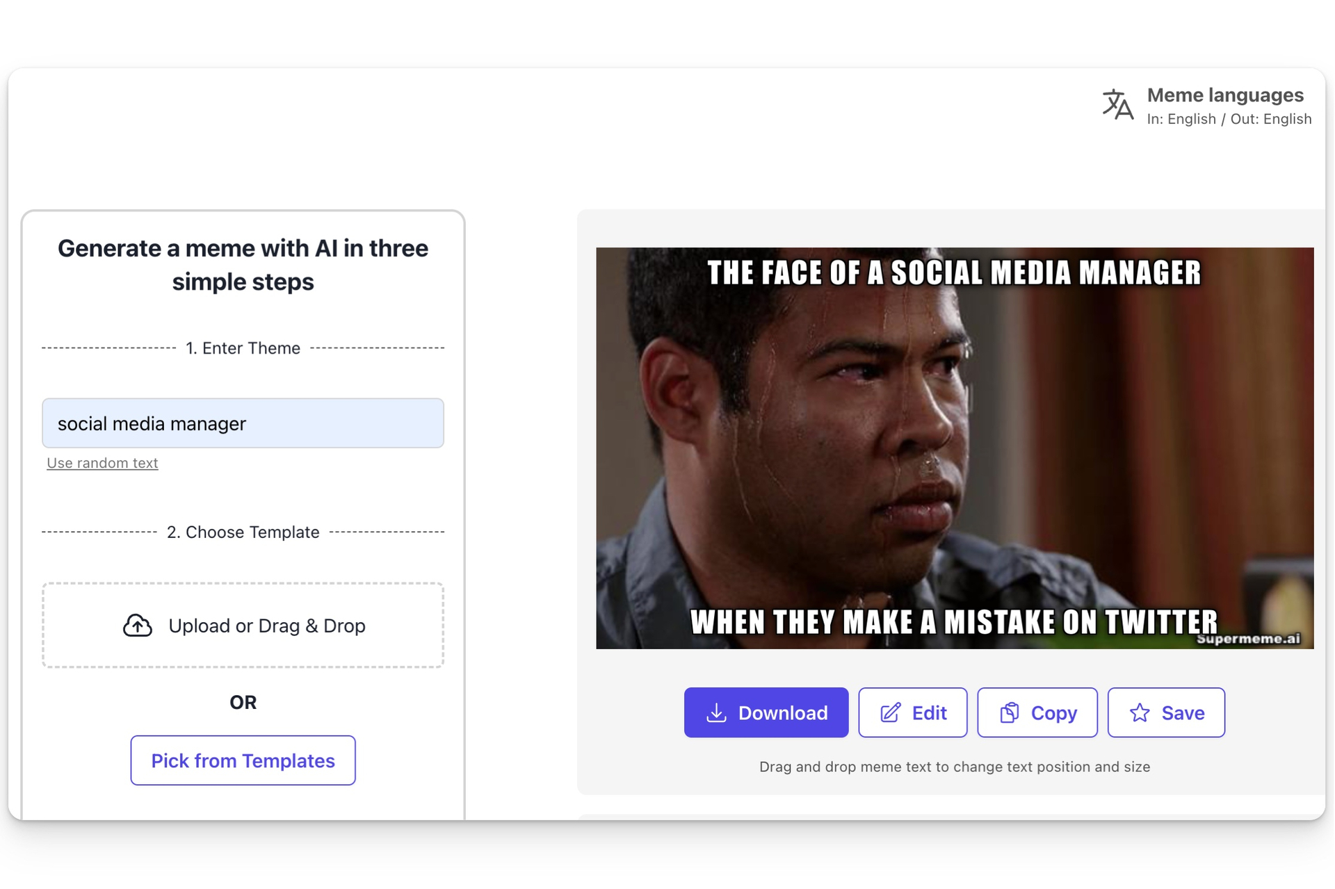generate memes from topics