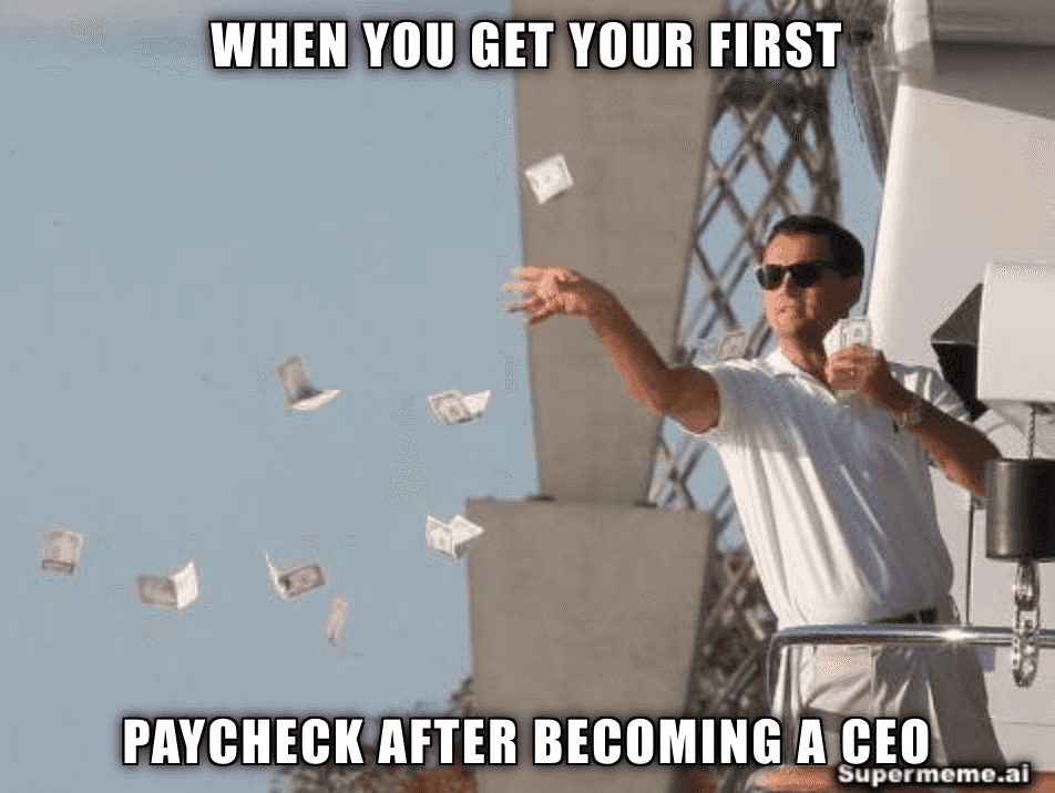 getting a paycheck meme