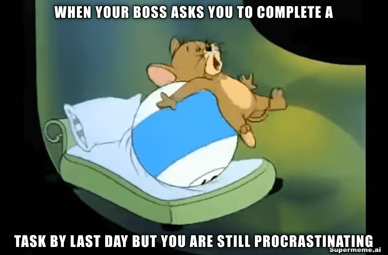 completing a task meme