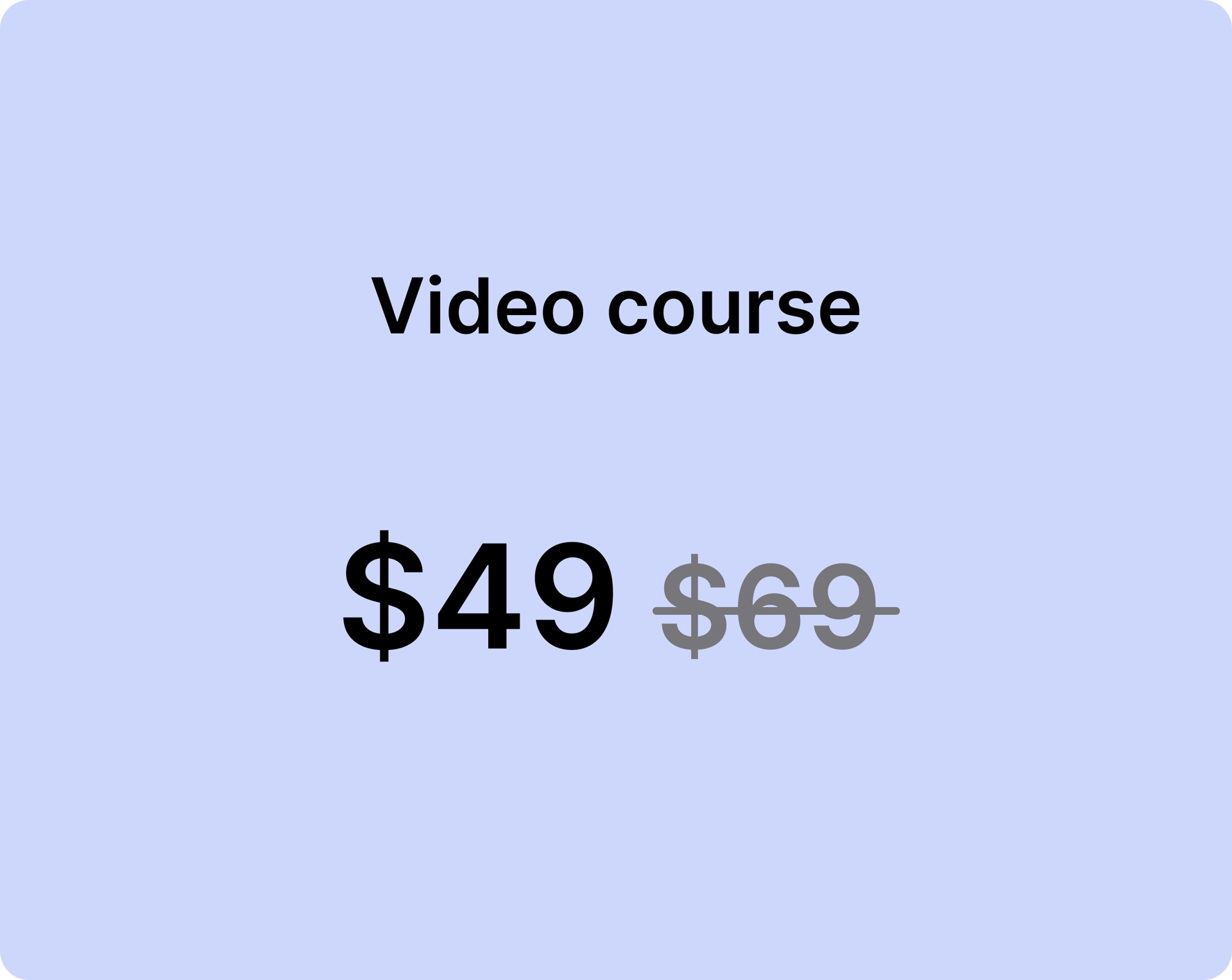 Pricing - Video Course