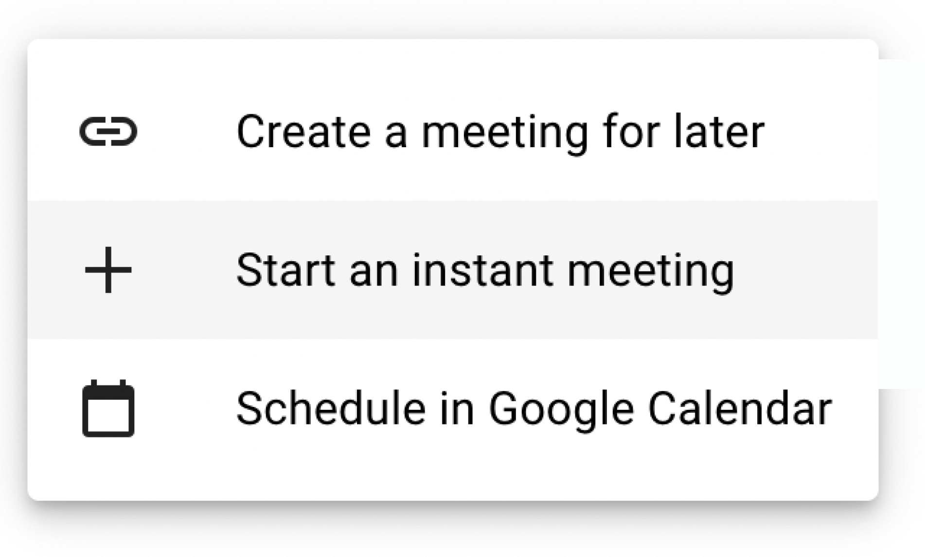 Crear reuniones en Google Meets