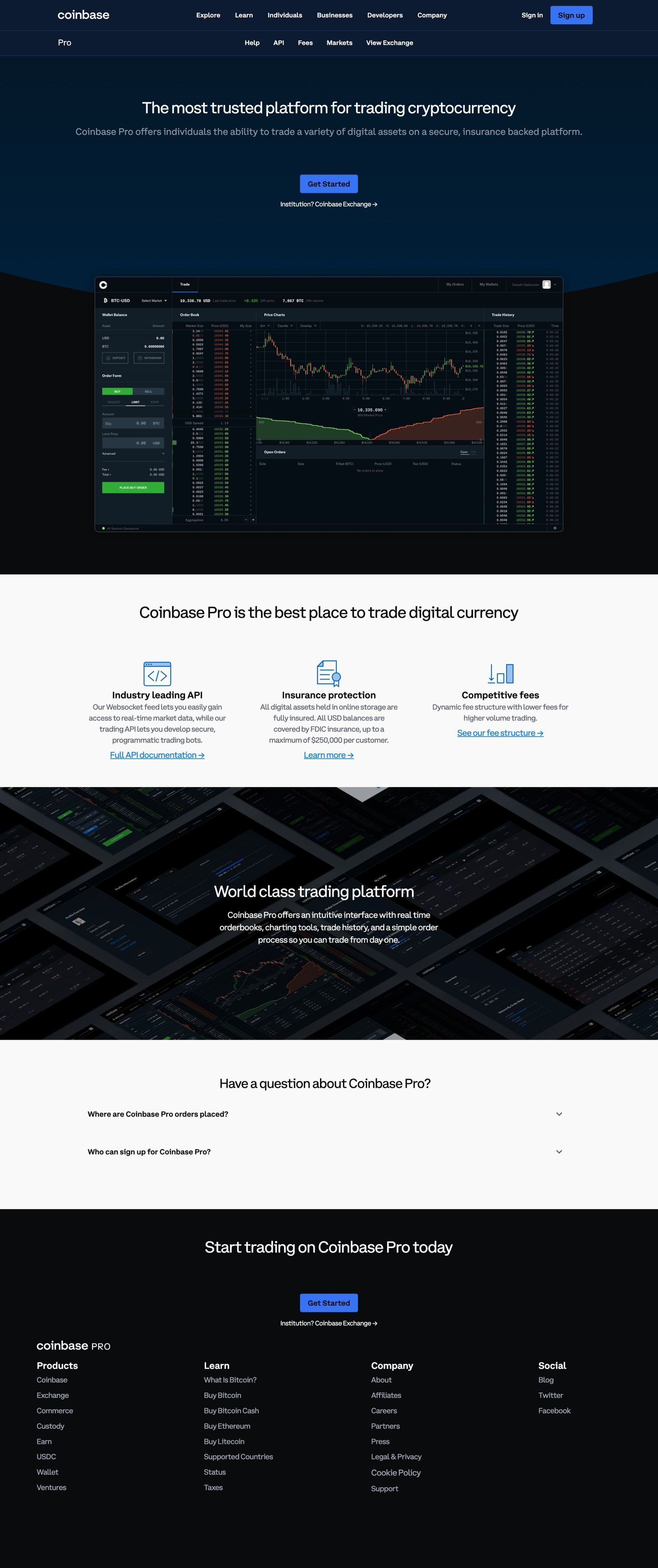 coinbase pro login