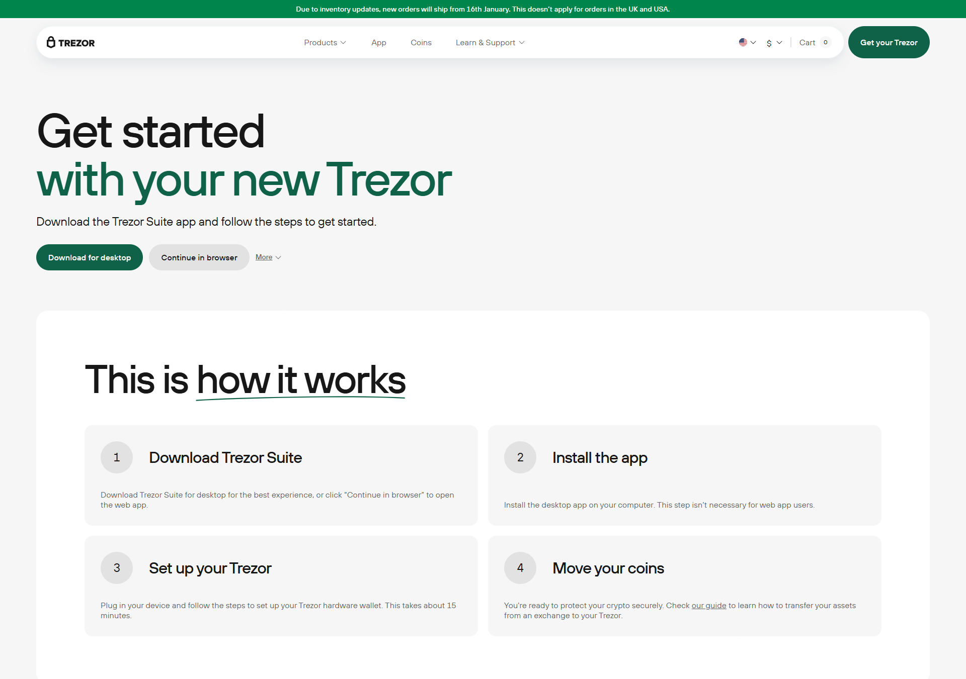 Trezor setup  Trezor.io/start  How to set up Trezor wallet  Trezor hardware wallet  Secure cryptocurrency storage  Crypto wallet setup guide  Trezor Suite installation