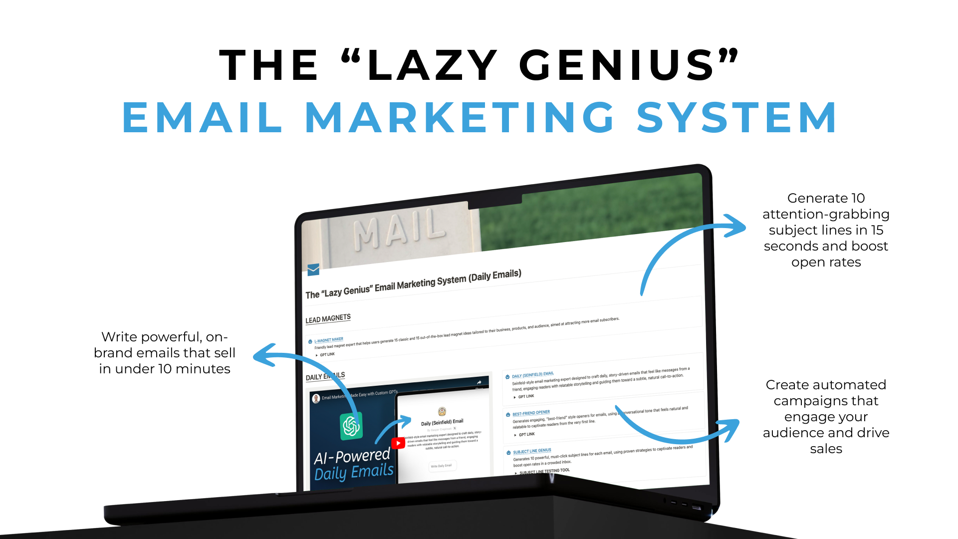 The Lazy Genius Email Marketing System