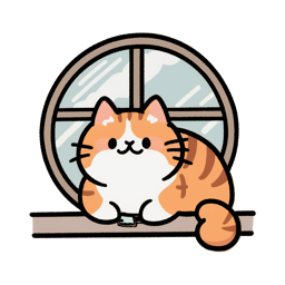 An orange and white cat with brown stripes sits in front of a round window portal
