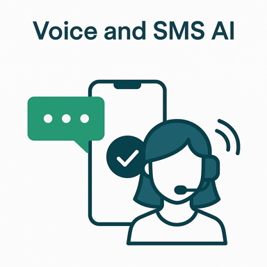 AI-powered dental receptionist interacting with a patient, providing 24/7 appointment scheduling and call answering