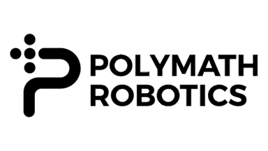 logo for the robotic automation startup polymath robotics.