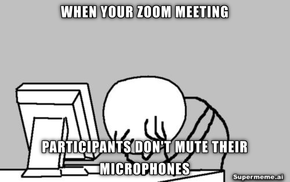 muting microphone meme