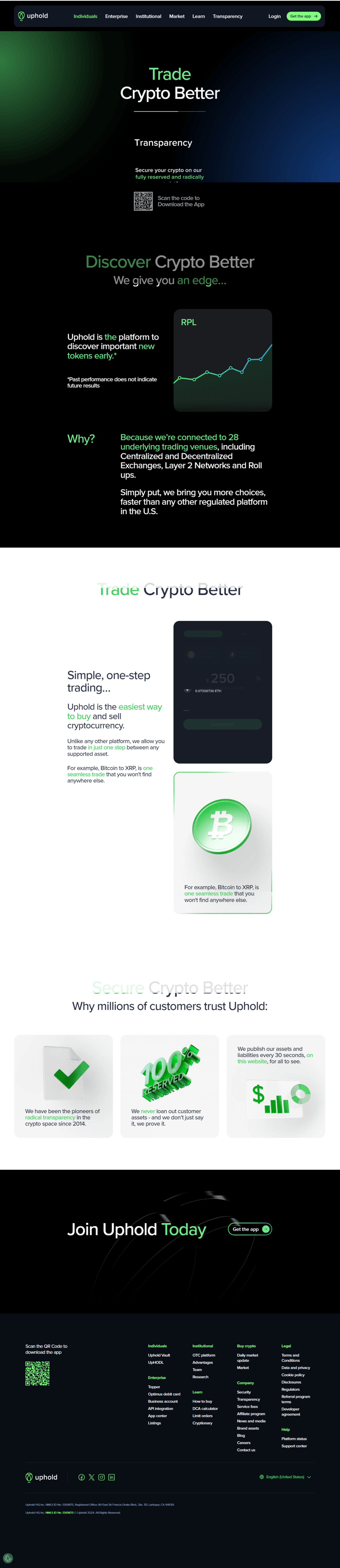USD Interest Account: For eligible users, Uphold offers interest-bearing accounts for USD balances, providing an opportunity to grow your fiat holdings.