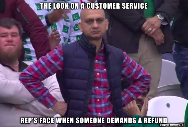 look on customer service meme 