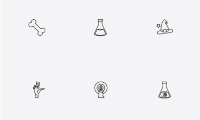 rick-or-treat with spooky Halloween Icons from the Noun Project
