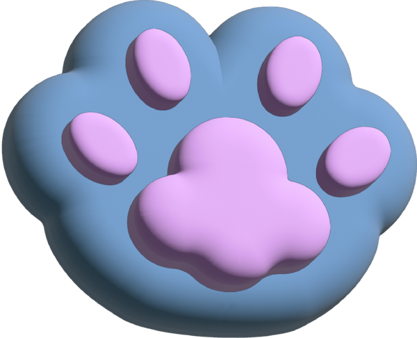 cute blue pink paw oquonie nft artist nfts animal cat dog