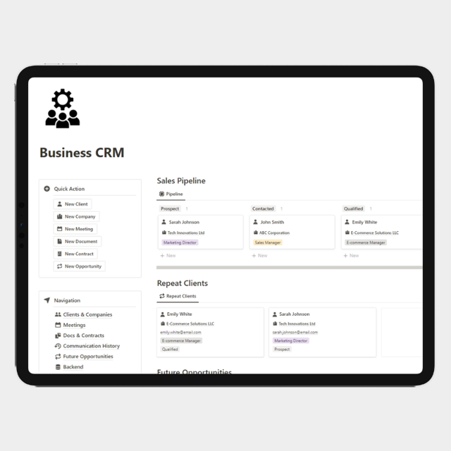 Notion Business CRM