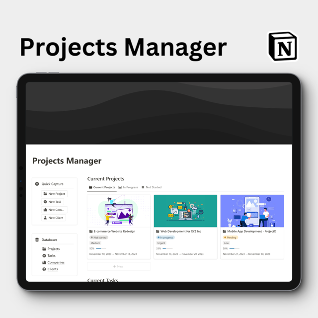 Notion Projects Manager