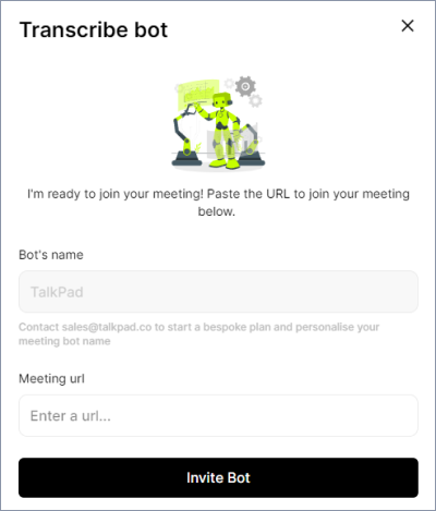 + New Meeting button