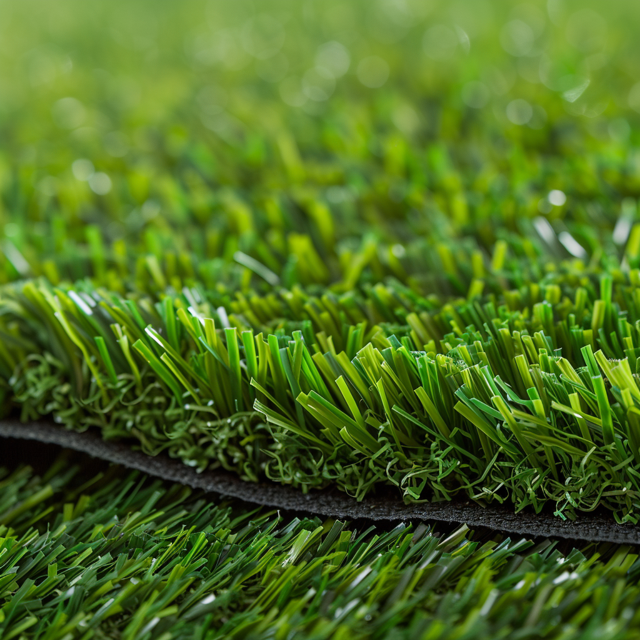 Artificial turf sample - close up