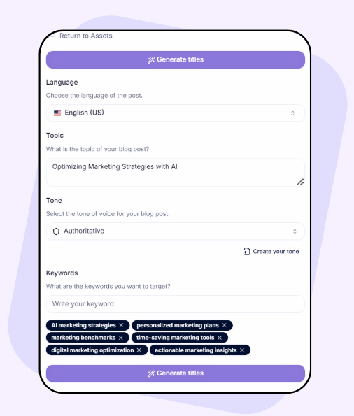 Personalization of blog posts