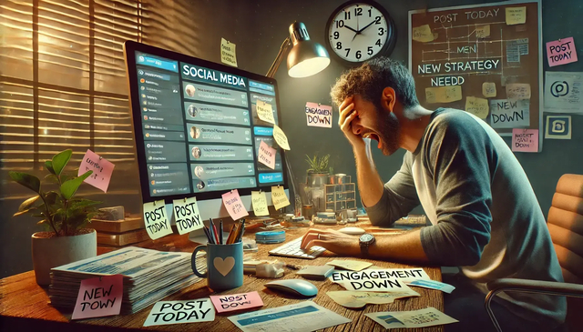 A person struggling with tasks