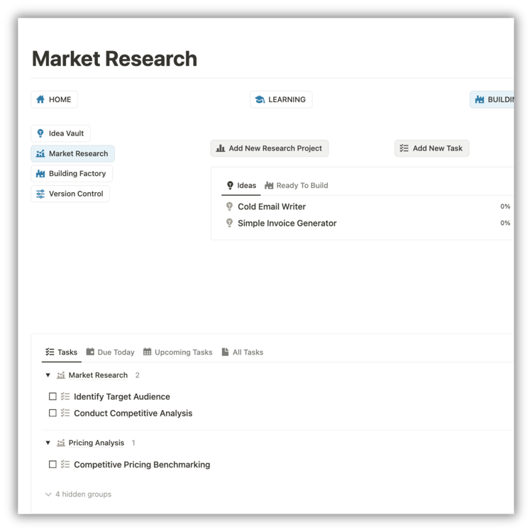 Market Research Section